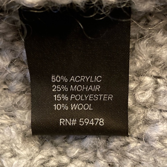 Silvia Novelli Grey Mohair Wool Blend Boucle Longline Full Zip Cardigan - Picture 8 of 14